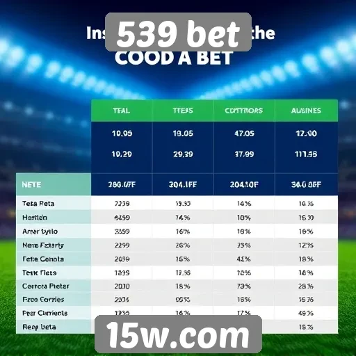 Comparação entre 539 bet e concorrentes do setor
